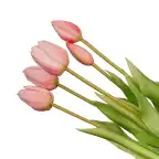 Pink Artificial Tulip Bouquet, 10 pcs, Real Touch, 42 cm